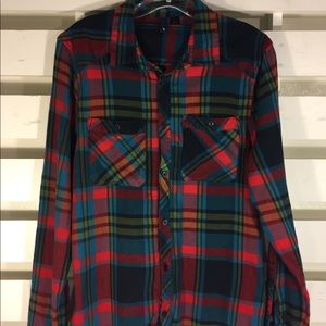Casual cotton button down flannel